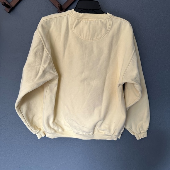 Vintage Keeneland Horse Racing Fleece Pullover Womens Small Yellow Long Sleeve - Picture 2 of 10